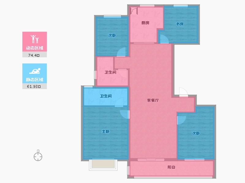 山东省-济南市-高铁城​-123.20-户型库-动静分区