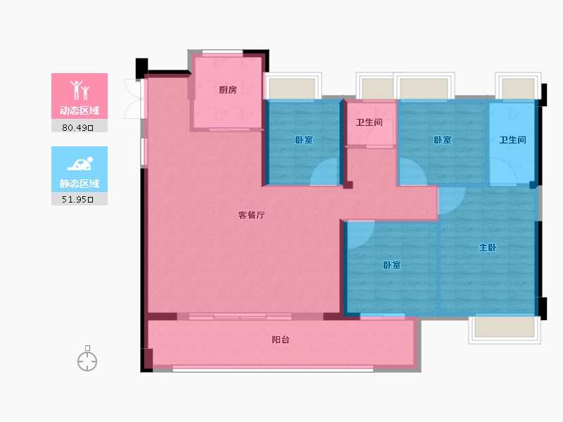 福建省-福州市-榕发悦乐郡-120.88-户型库-动静分区