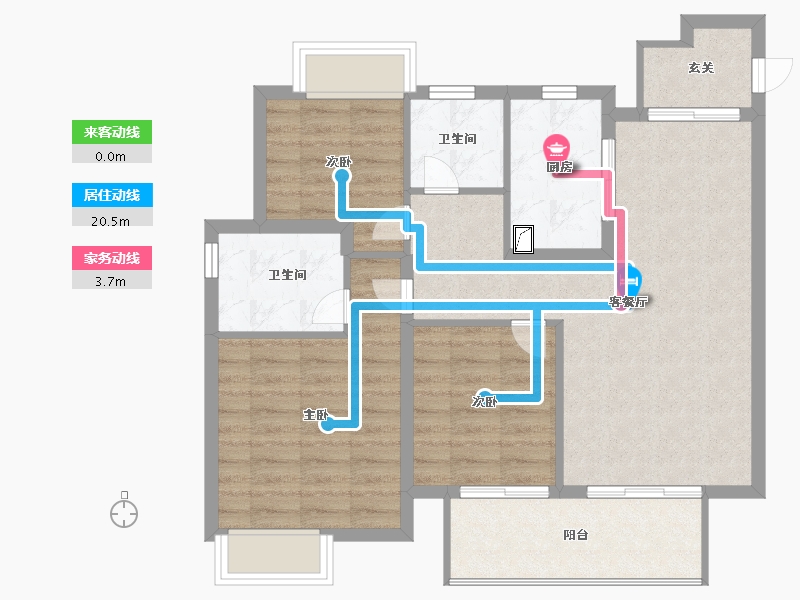 江西省-南昌市-东投正荣府-83.00-户型库-动静线