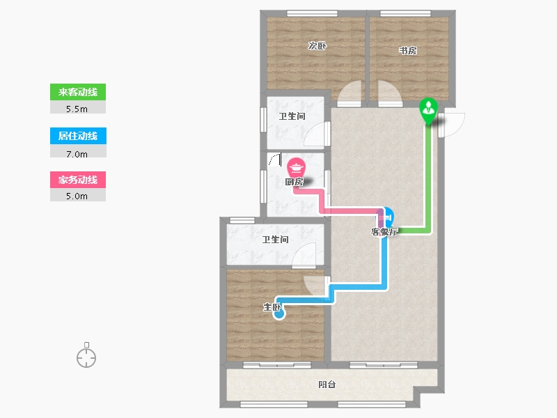 山东省-济南市-高铁城​-101.60-户型库-动静线