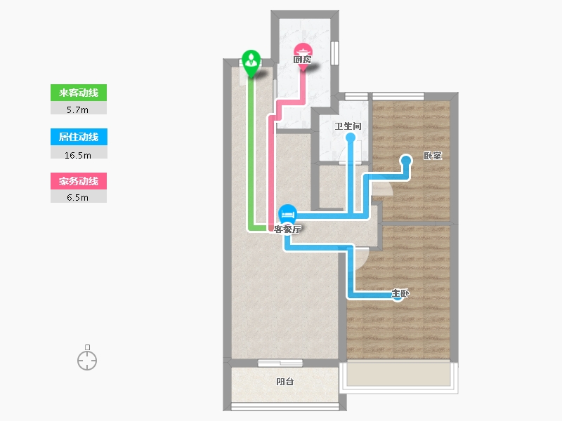 河南省-郑州市-融信朗悦·时光之城-64.00-户型库-动静线