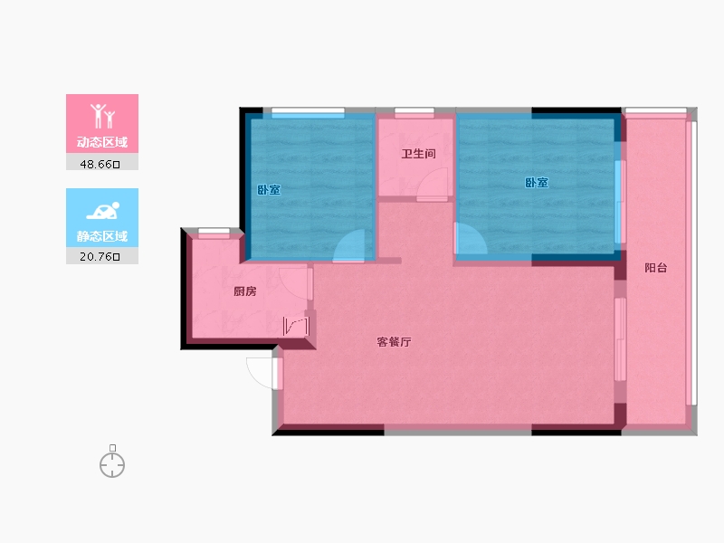 河南省-郑州市-康桥未来公元-62.00-户型库-动静分区