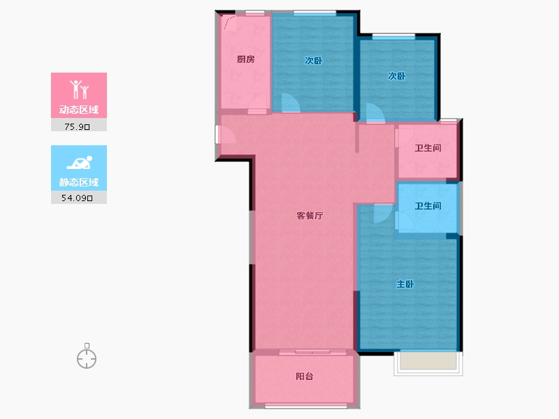 河南省-郑州市-正商生态城-117.68-户型库-动静分区