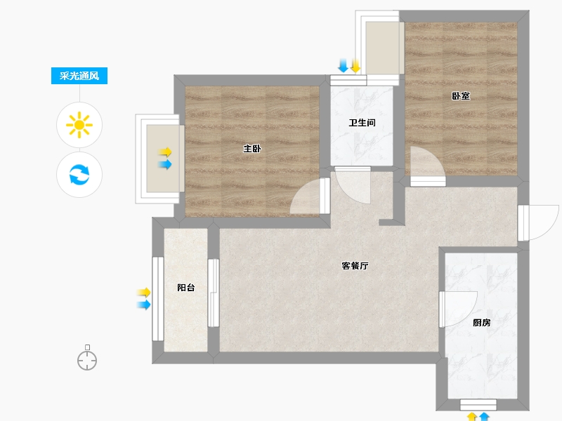 广东省-深圳市-招商臻府-47.00-户型库-采光通风