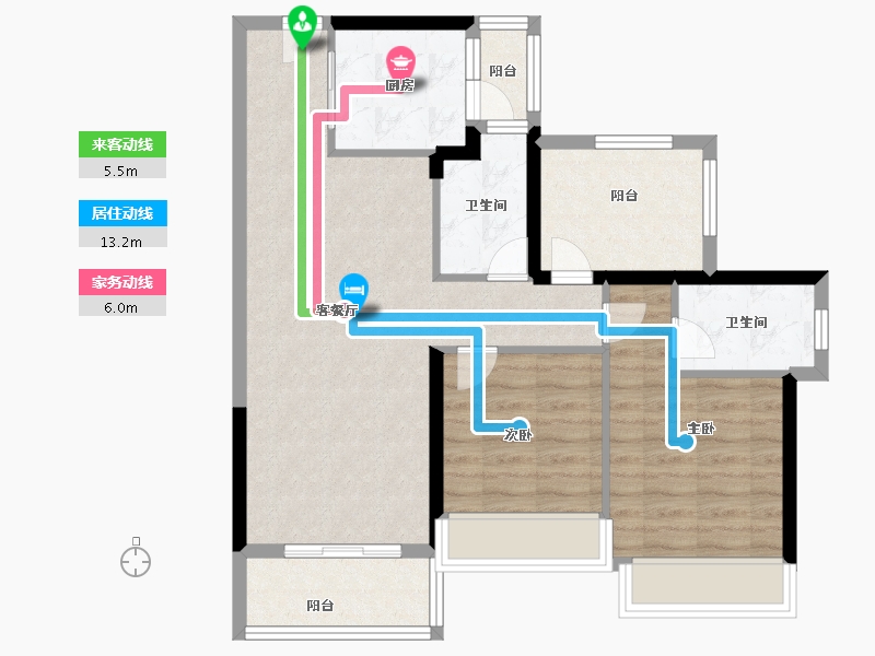 广东省-深圳市-慧湾中心-76.97-户型库-动静线