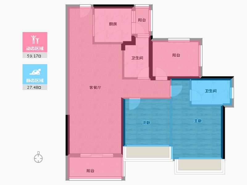 广东省-深圳市-慧湾中心-76.97-户型库-动静分区