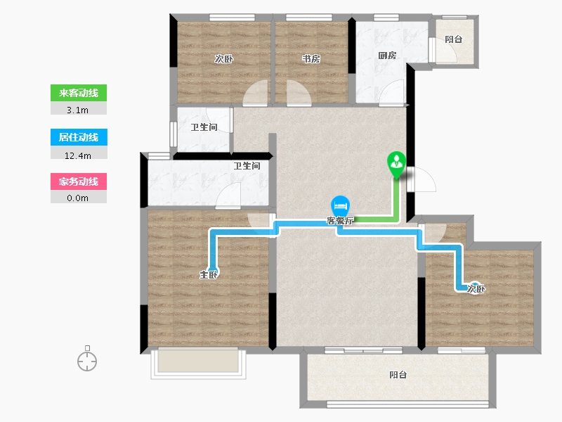 河南省-郑州市-康桥兰溪-114.40-户型库-动静线