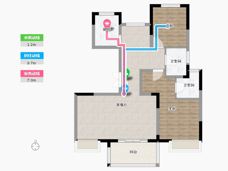 江苏省-苏州市-陆家嘴锦绣澜山-92.01-户型库-动静线