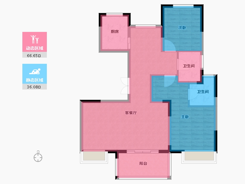 江苏省-苏州市-陆家嘴锦绣澜山-92.01-户型库-动静分区