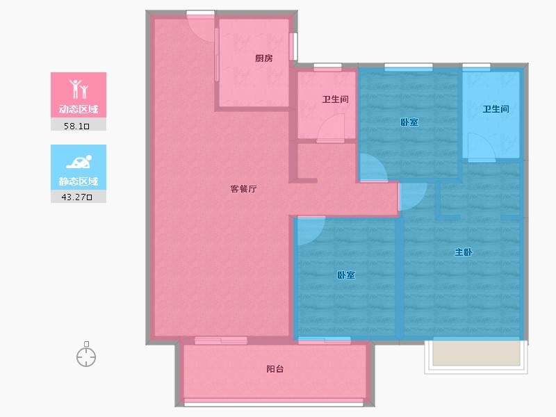 河南省-郑州市-和昌优地-91.20-户型库-动静分区