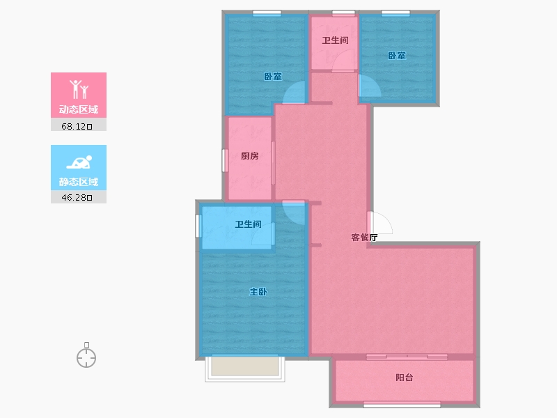 河南省-郑州市-和昌优地-103.20-户型库-动静分区