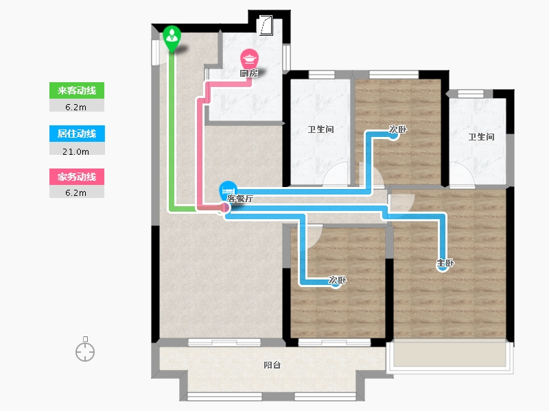 河南省-郑州市-金地·格林格林-92.00-户型库-动静线