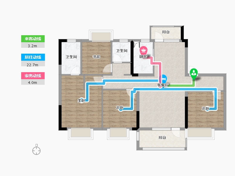 江西省-抚州市-当代城-105.00-户型库-动静线