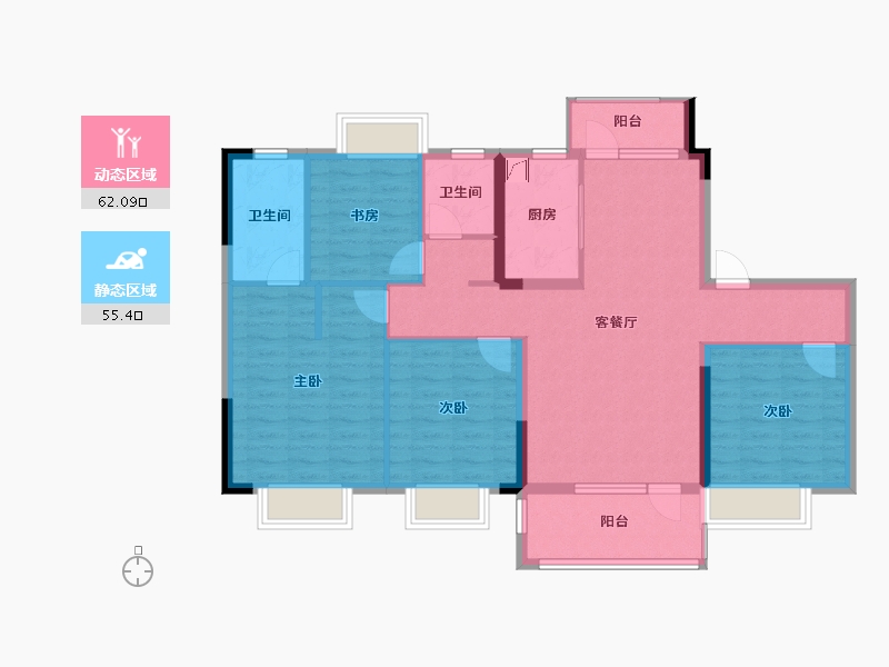 江西省-抚州市-当代城-105.00-户型库-动静分区