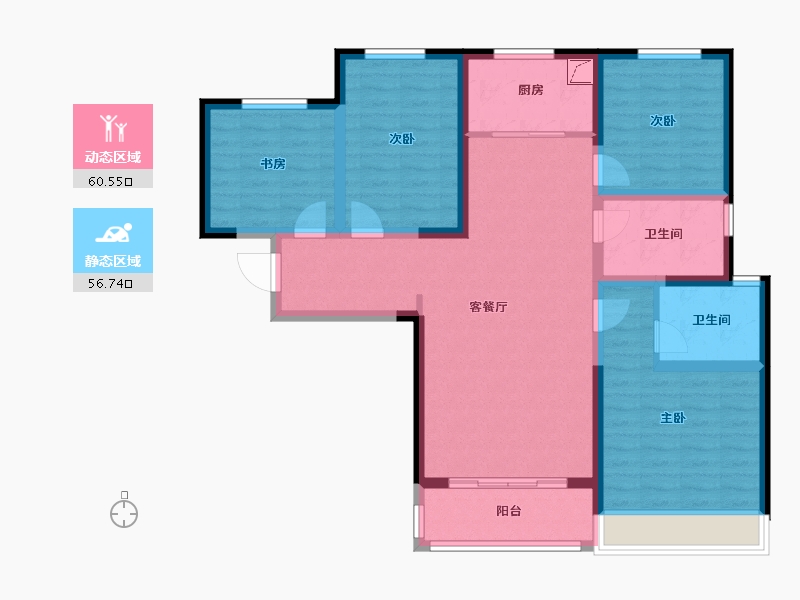 河南省-郑州市-裕华会园-104.01-户型库-动静分区