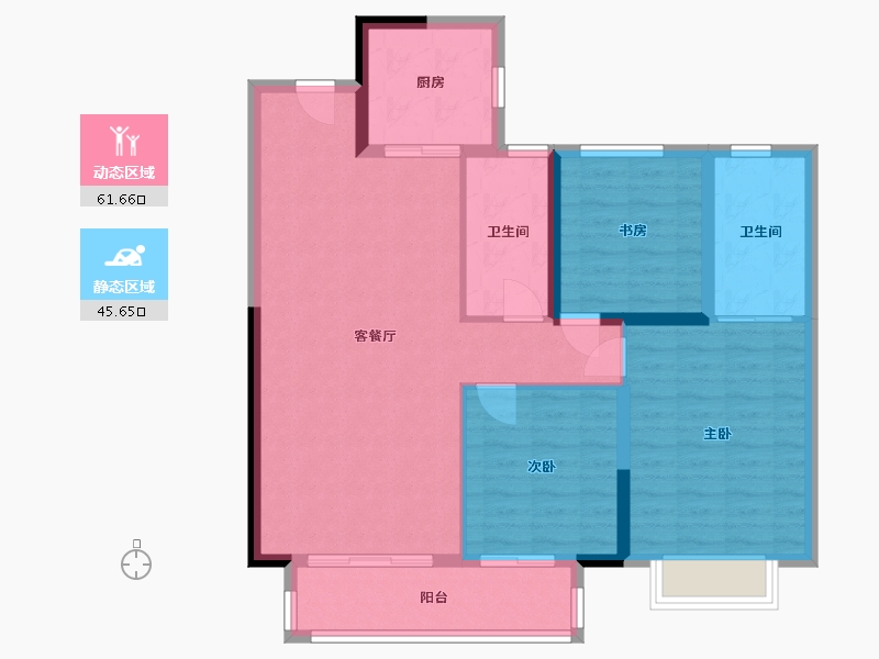 湖北省-武汉市-中建星光城-97.00-户型库-动静分区