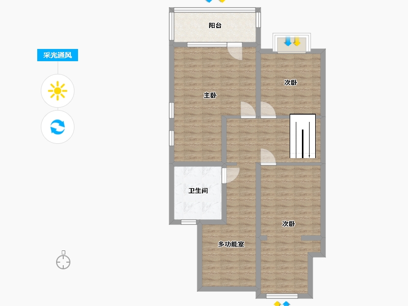 山东省-青岛市-雍华府-145.00-户型库-采光通风