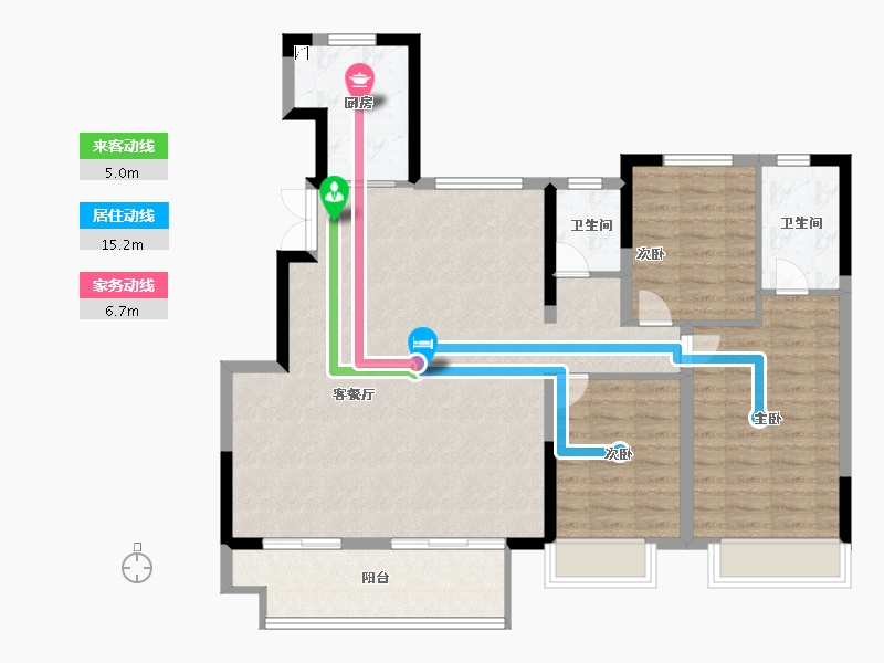 河南省-郑州市-澳海云澜赋-106.00-户型库-动静线