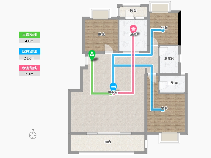 云南省-昆明市-和悦佳苑-113.09-户型库-动静线