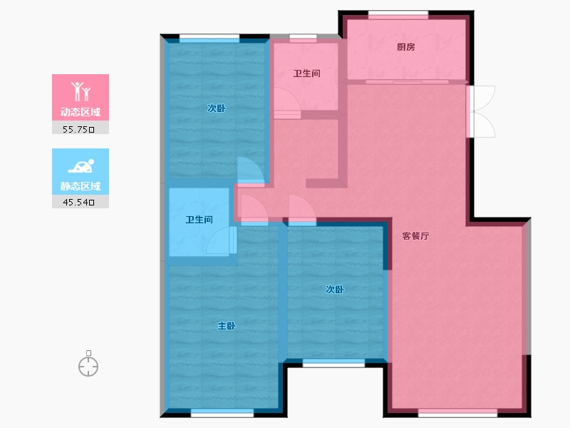 河南省-郑州市-商都幸福家园-120.00-户型库-动静分区