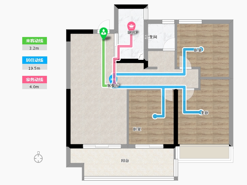 河南省-郑州市-浩创华信·悦府-75.00-户型库-动静线