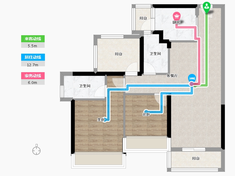 广东省-深圳市-慧湾中心-76.79-户型库-动静线