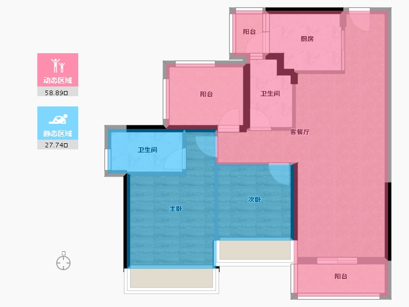 广东省-深圳市-慧湾中心-76.79-户型库-动静分区