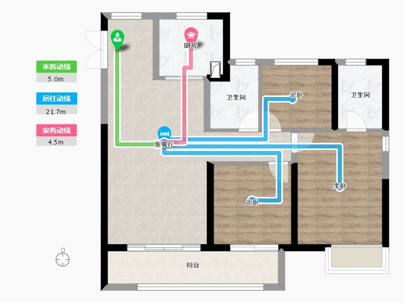 河南省-郑州市-富田城·九鼎华府-79.00-户型库-动静线