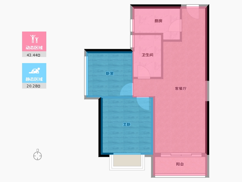 广东省-深圳市-招商臻城​-57.21-户型库-动静分区