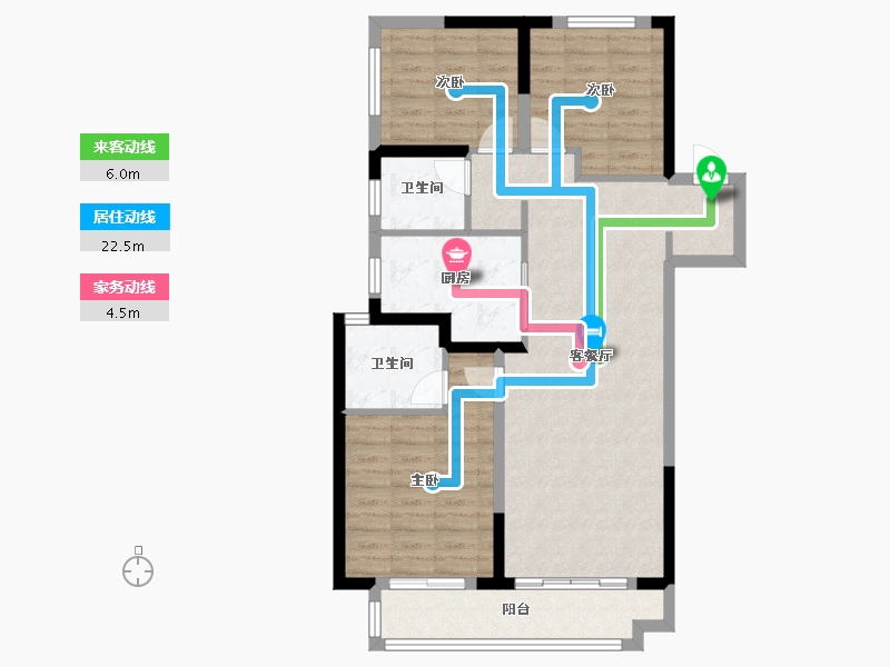 河南省-郑州市-绿都·青云叙-88.01-户型库-动静线