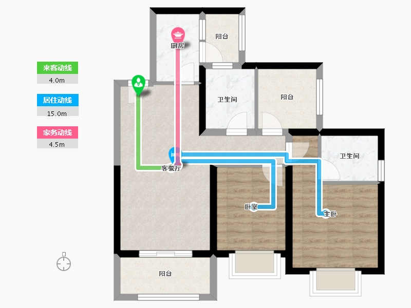 广东省-深圳市-半山悦海花园​-71.21-户型库-动静线