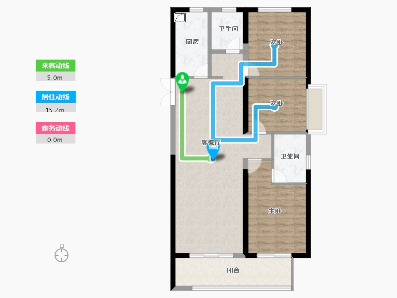 河南省-郑州市-富田城九鼎公馆-93.00-户型库-动静线