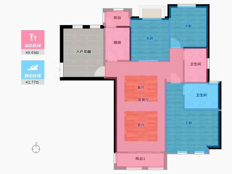 河南省-郑州市-海马公园-95.41-户型库-动静分区