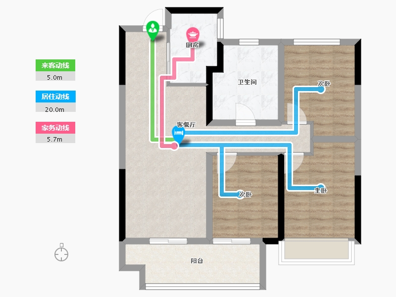 河南省-郑州市-星联·花溪府-79.99-户型库-动静线