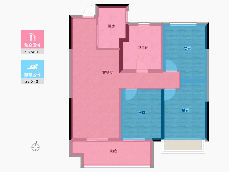 河南省-郑州市-星联·花溪府-79.99-户型库-动静分区