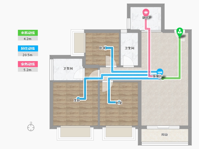 广东省-深圳市-招商臻城​-68.77-户型库-动静线