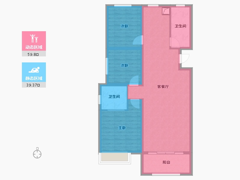 山东省-临沂市-掌舵东岸-102.00-户型库-动静分区