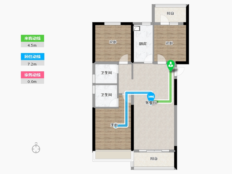 河南省-郑州市-汇泉博澳东悦城-92.80-户型库-动静线