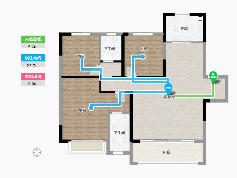 河南省-郑州市-兴港和昌云著-101.60-户型库-动静线