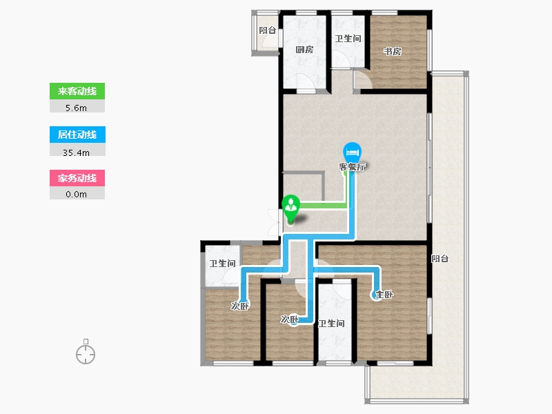 江苏省-苏州市-览月阁​-188.00-户型库-动静线