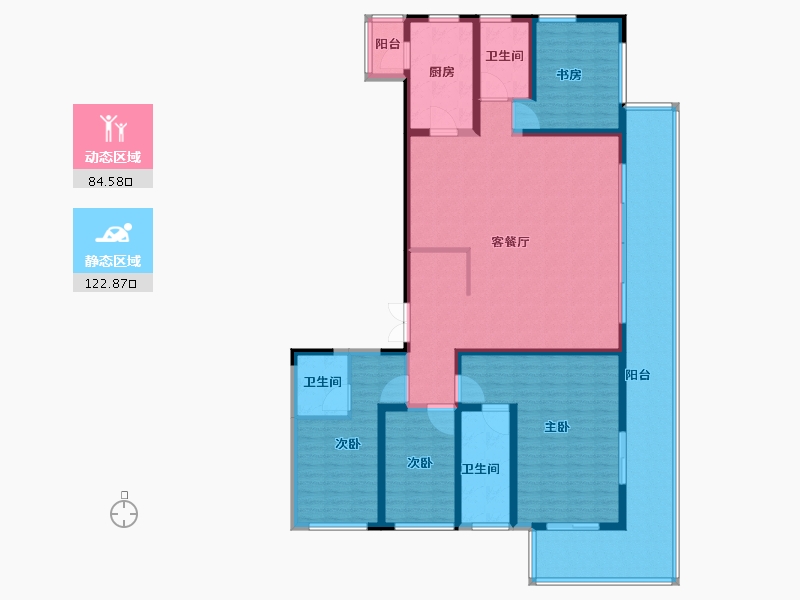 江苏省-苏州市-览月阁​-188.00-户型库-动静分区