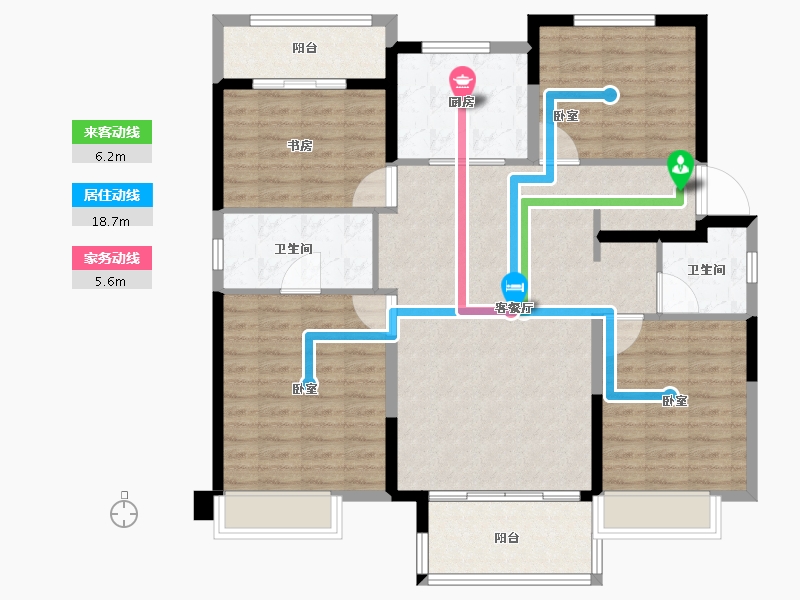 河南省-郑州市-万科山河道-117.60-户型库-动静线