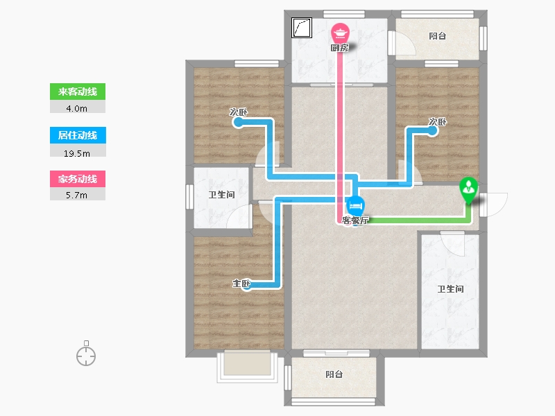 河北省-张家口市-滨河新城-13542.00-户型库-动静线