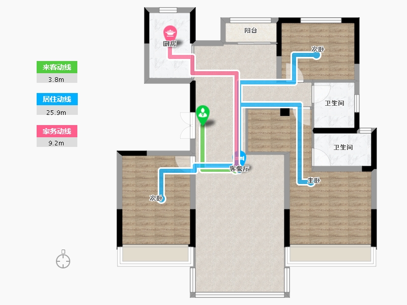 河南省-郑州市-正商丰华上境-116.80-户型库-动静线