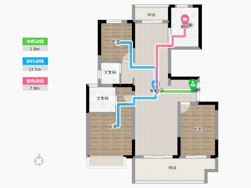 河南省-郑州市-中原华侨城-111.20-户型库-动静线