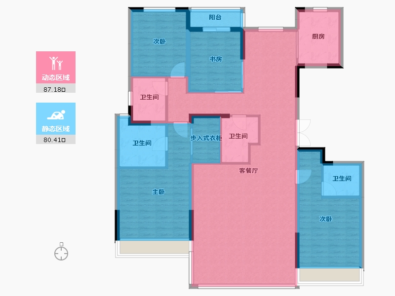 河南省-郑州市-正商祯瑞上境-152.00-户型库-动静分区