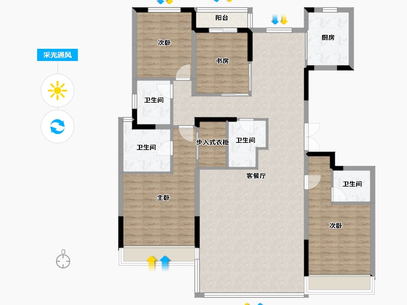 河南省-郑州市-正商祯瑞上境-152.00-户型库-采光通风