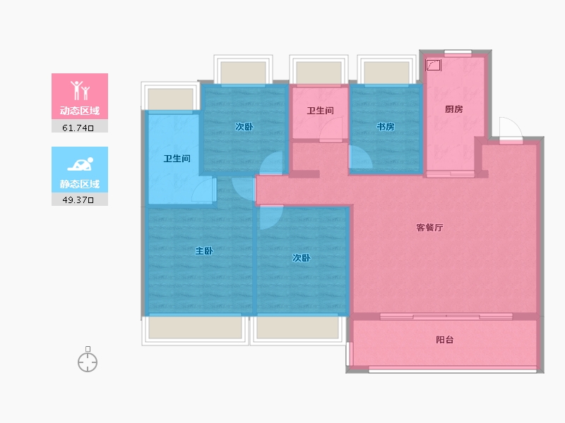 江苏省-苏州市-绿城象屿·逸品澜岸-100.01-户型库-动静分区