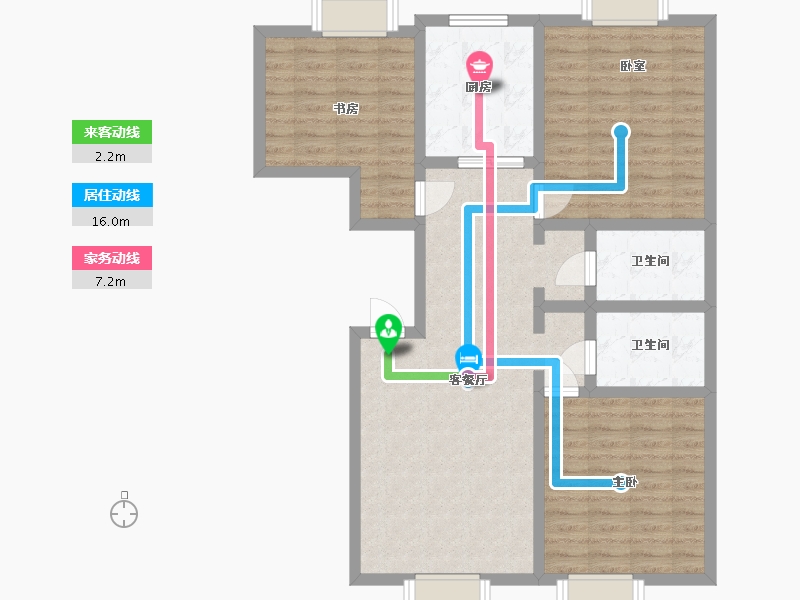 山西省-吕梁市-祥和新苑-101.00-户型库-动静线