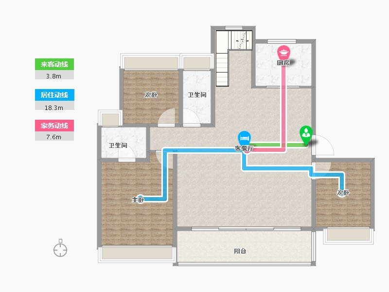 江苏省-苏州市-苏高新禹洲·山云庭​-169.50-户型库-动静线